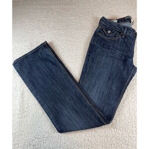 Banana Republic Low Rise Boot Cut Jeans Dark Wash Stretch Denim Size 6 Womens